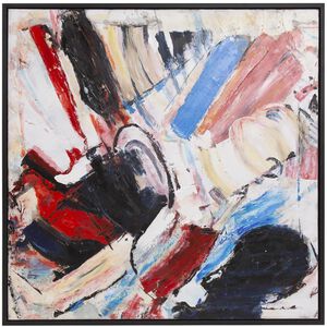 Color Intersections 40 X 40 inch Hand Painted Canvas