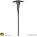 Round 12 5.8 watt Solid Brass Coated in Bronze Path Lighting in 2700K, Bronzed Brass, Path and Area Light, WAC Landscape