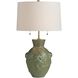 Grenouille 27.5 inch 60 watt Dark Moss and Antique Brass Table Lamp Portable Light