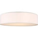 Larson 3 Light 24 inch Matte White Flush Mount Ceiling Light, Large