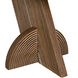Saturn 29 X 28 inch Dark Walnut Side Table