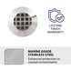 Inground Recessed Light 12 4.1 watt Stainless Steel Path Indicator Light in 2700K Warm LED, WAC Landscape