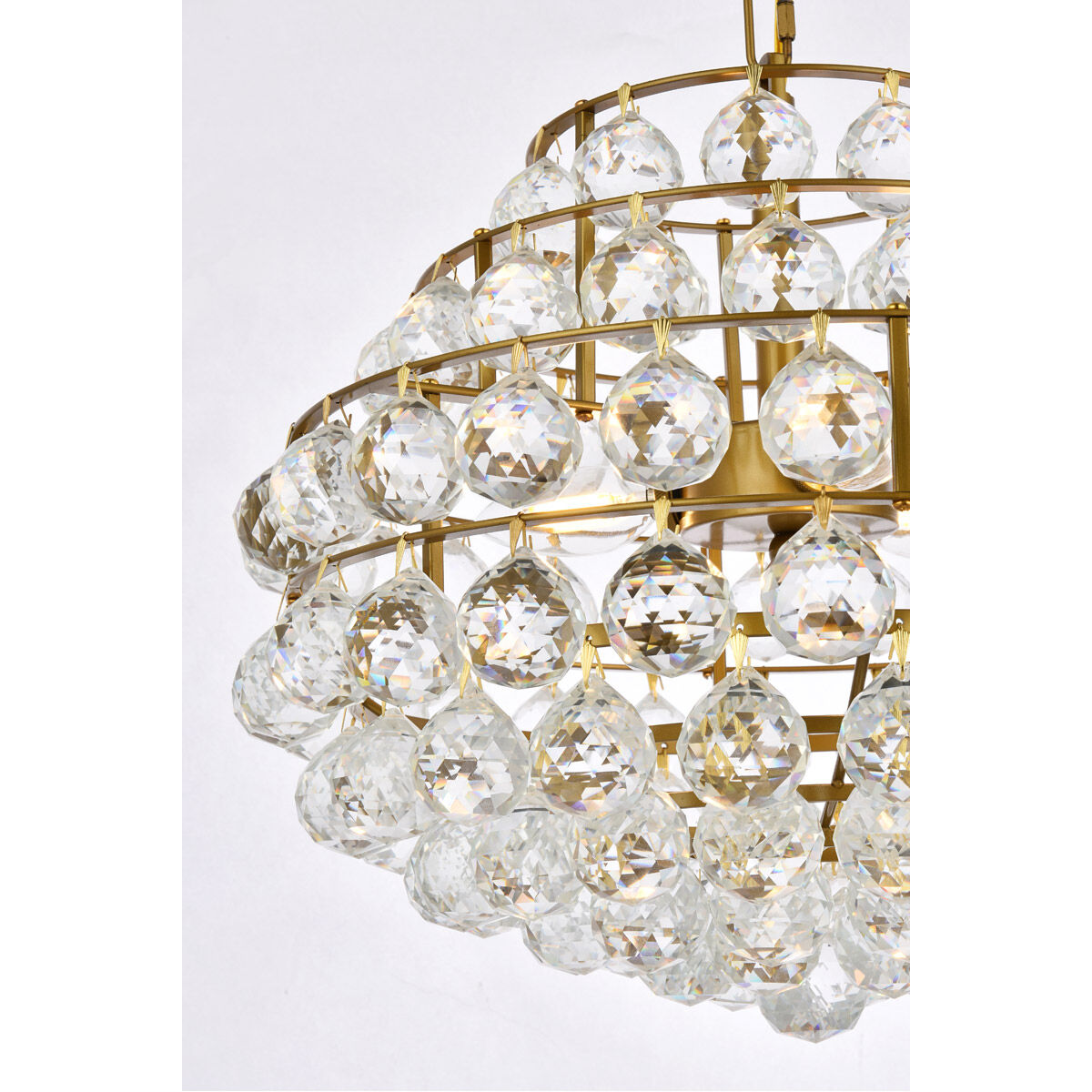 Savannah 3 Light 16 inch Brass Pendant Ceiling Light