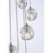 Eren 24 Light 19 inch Chrome Pendant Ceiling Light