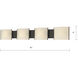Pannelli Vanity Light Wall Light in Opal White Glass, Oil Rubbed Bronze