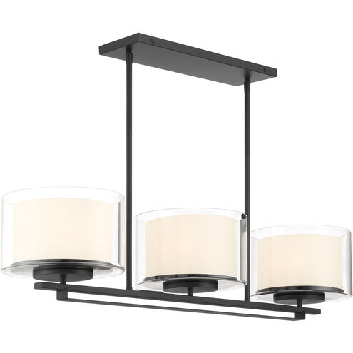Minka-Lavery Parsons Studio 3 Light 38 inch Sand Coal Island Light Ceiling Light 4108-66 - Open Box