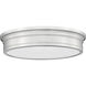 Bentley LED 20 inch Brushed Nickel Flush Mount Ceiling Light