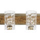 Hammer Time 4 Light 33 inch Havana Gold/Cinnamon Bath Vanity Wall Light