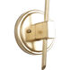 Florette 1 Light 6.5 inch Modern Gold Wall Sconce Wall Light