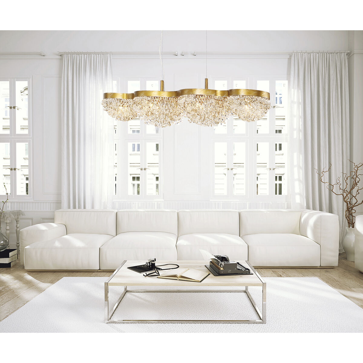 Mondo 10 Light 23 inch Antique Gold Chandelier Ceiling Light