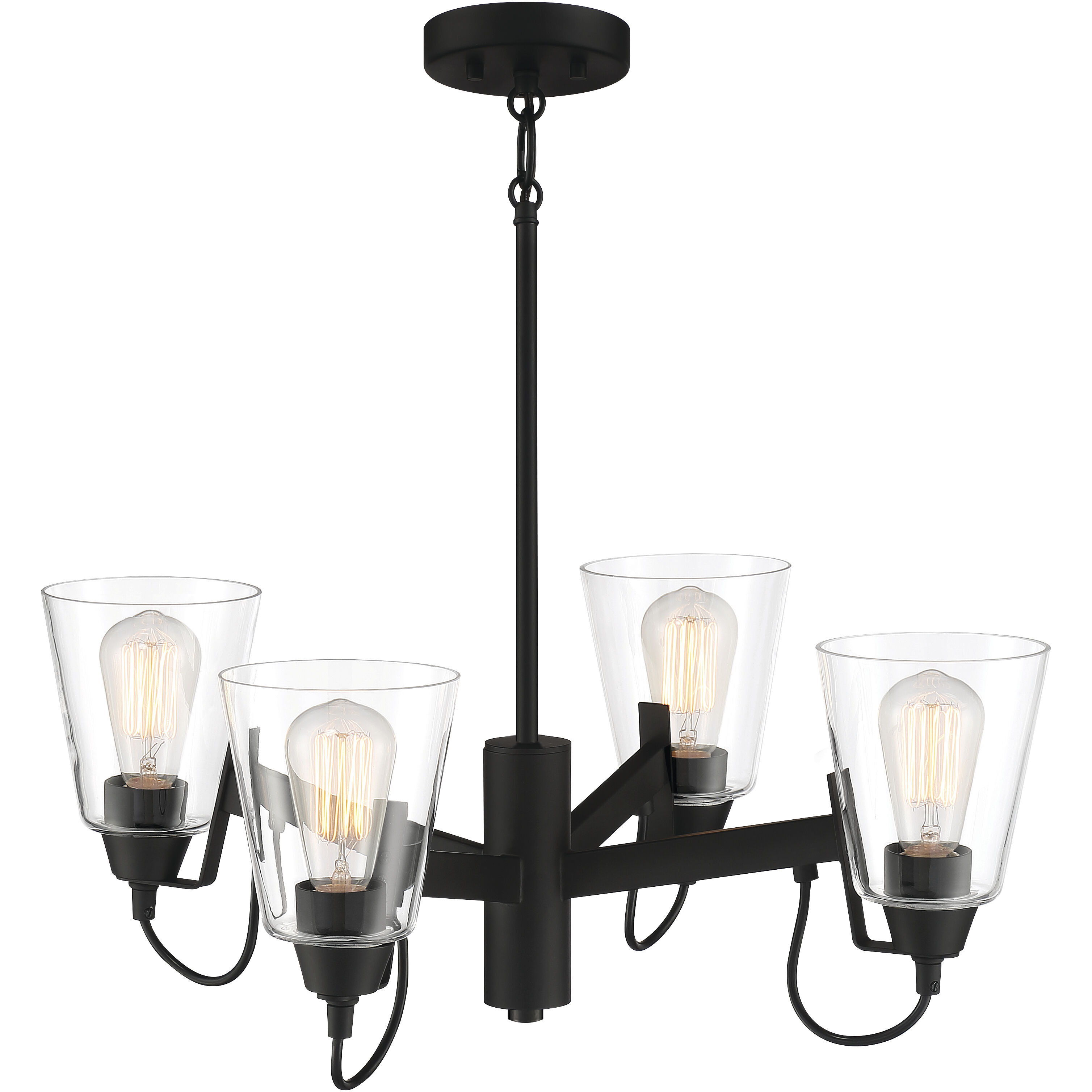 Beckonridge 4 Light 24 inch Coal Chandelier Ceiling Light