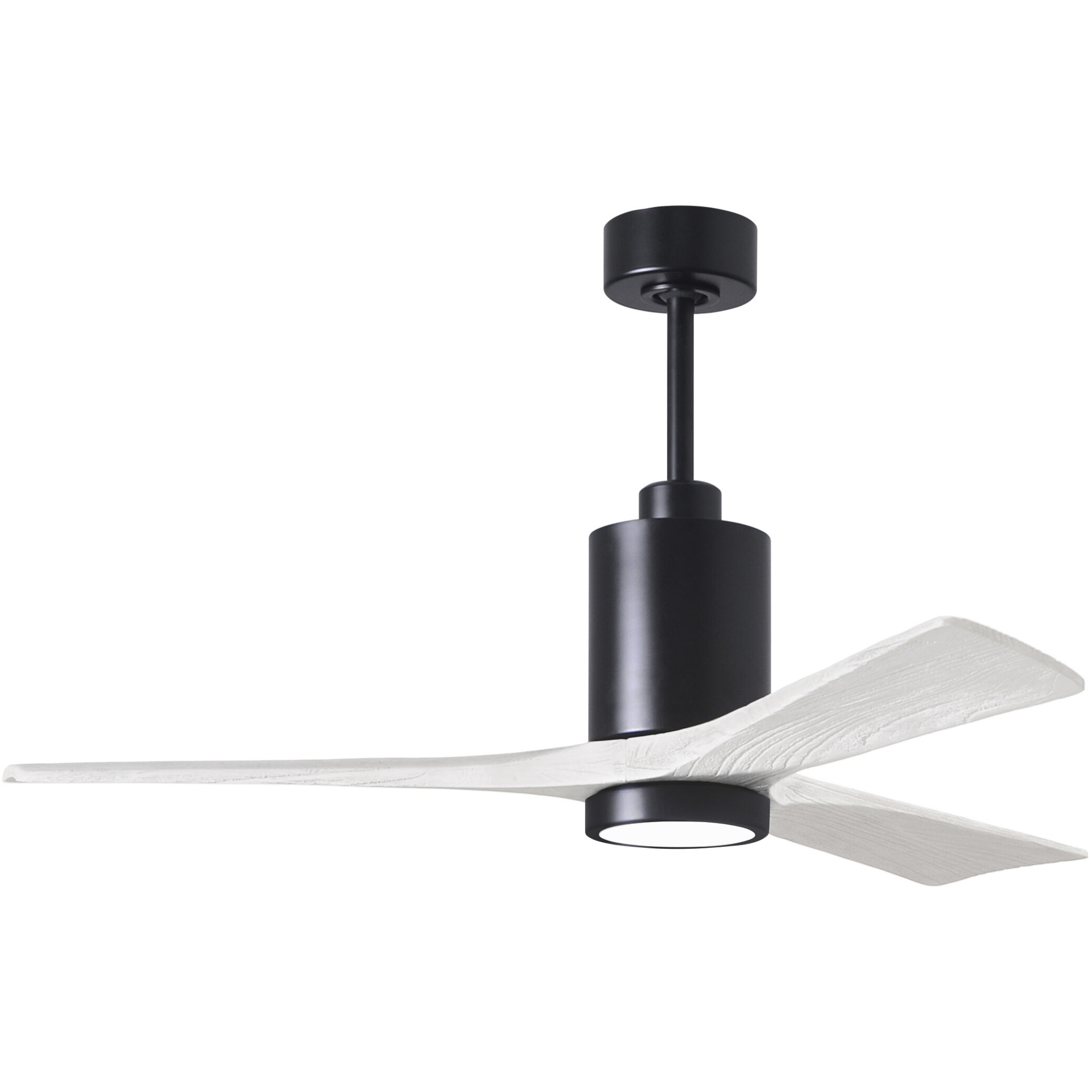 Atlas Patricia-3 52 inch Matte Black with Matte White Blades Ceiling Fan, Atlas