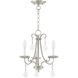 Callisto 3 Light 14 inch Brushed Nickel Mini Chandelier Ceiling Light