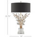 Forget-Me-Not 32.25 inch 75 watt Clear and Chinois Gold Leaf Table Lamp Portable Light