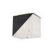 Ratio 3 Light 8.25 inch Aged Brass Flush Mount Ceiling Light