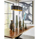 Obsidian II Black with Dark Green Framed Wall Art