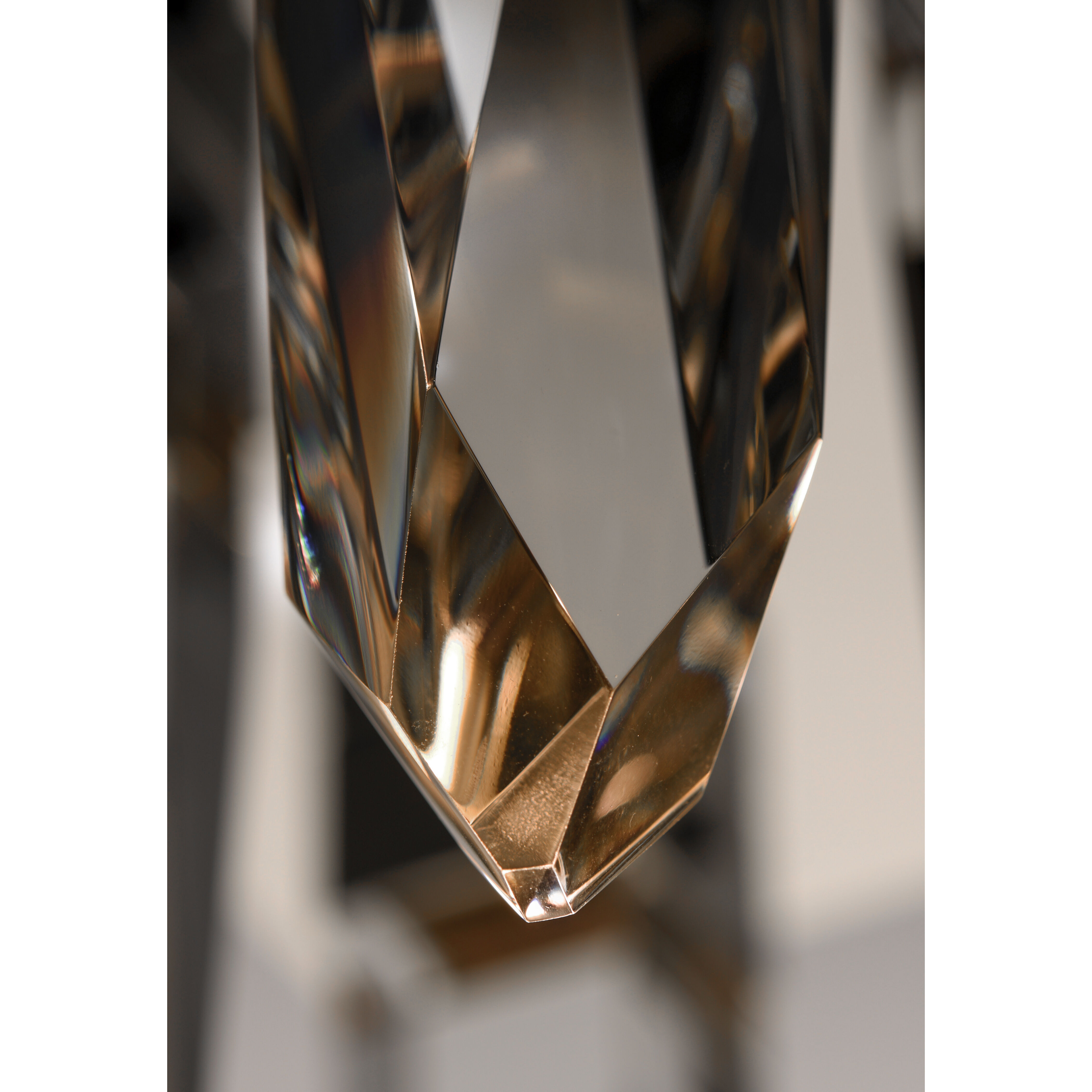 Quartz LED 39.25 inch Polished Chrome Linear Pendant Ceiling Light