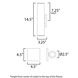 Calibro LED 14.5 inch Black Outdoor Wall Mount