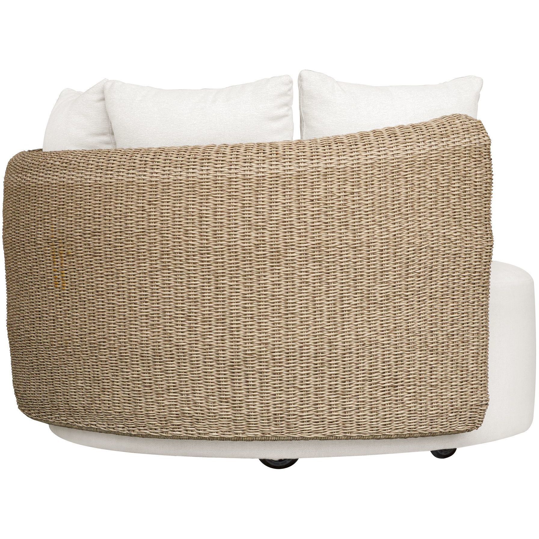 Sunset Light Gray and Oyster White Outdoor Swivel Day Bed