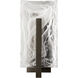 Arc 1 Light 20.8 inch Coastal Dark Smoke Outdoor Wall Sconce