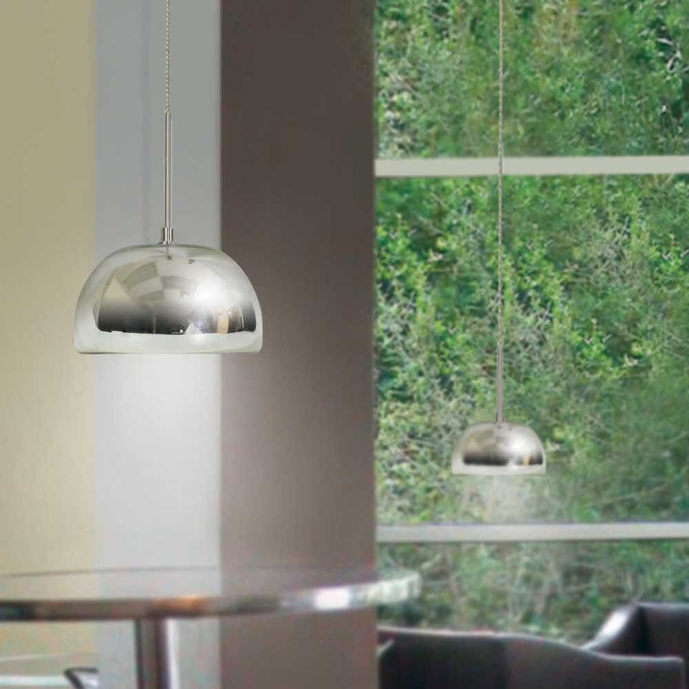 Envisage VI 1 Light 10 inch Satin Nickel Mini Pendant Ceiling Light in Chrome