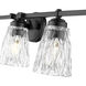 Andree 5 Light 40 inch Matte Black Bathroom Vanity Wall Light