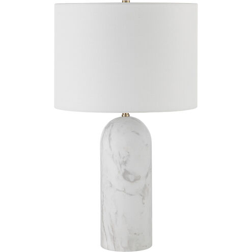 Beausoleil 24.5 inch 100 watt Honed White Table Lamp Portable Light