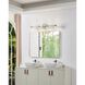 Blake LED 35.5 inch Polished Nickel and Champagne Gold Vanity Light Wall Light
