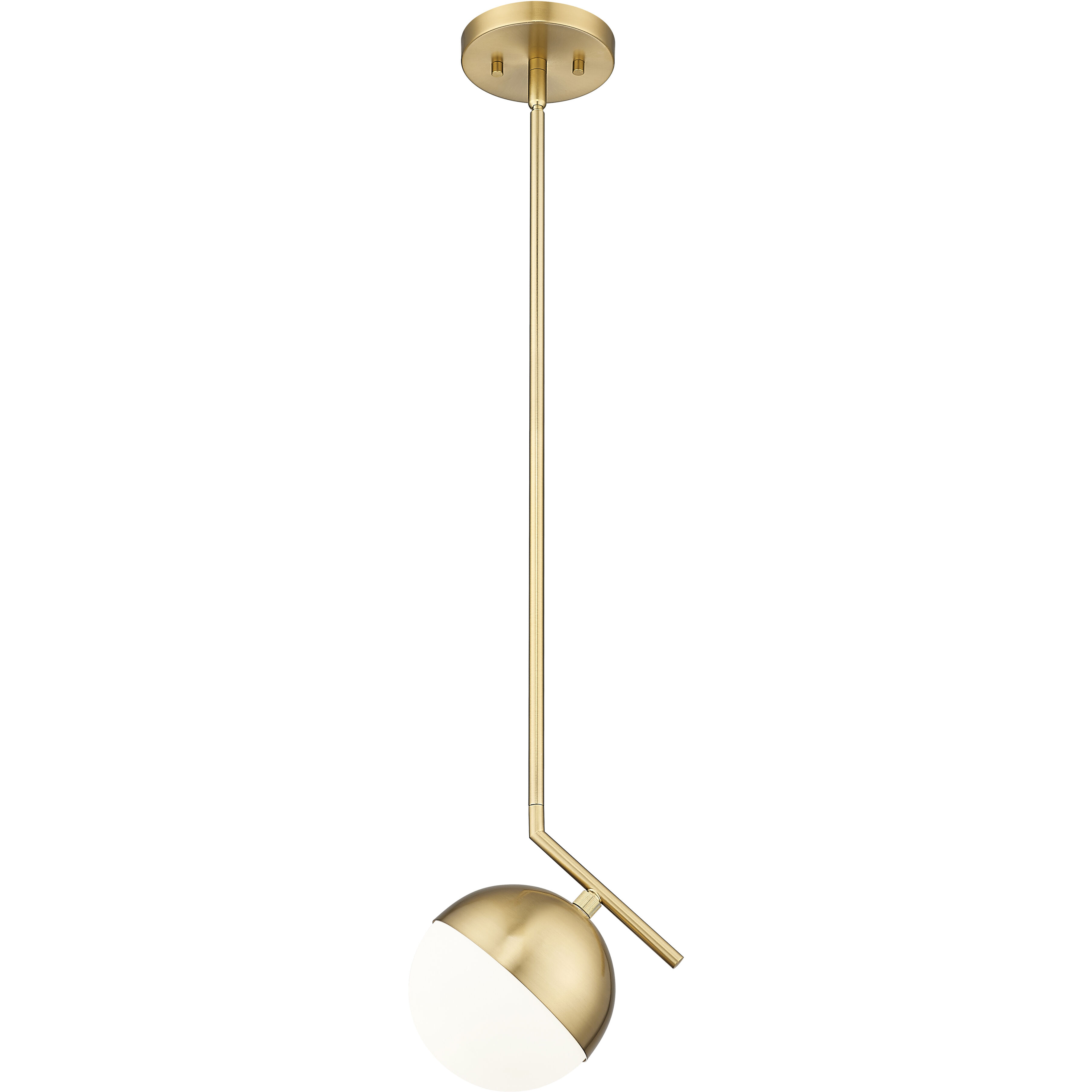 Realm Sphere 1 Light 8.5 inch Modern Gold Pendant Ceiling Light