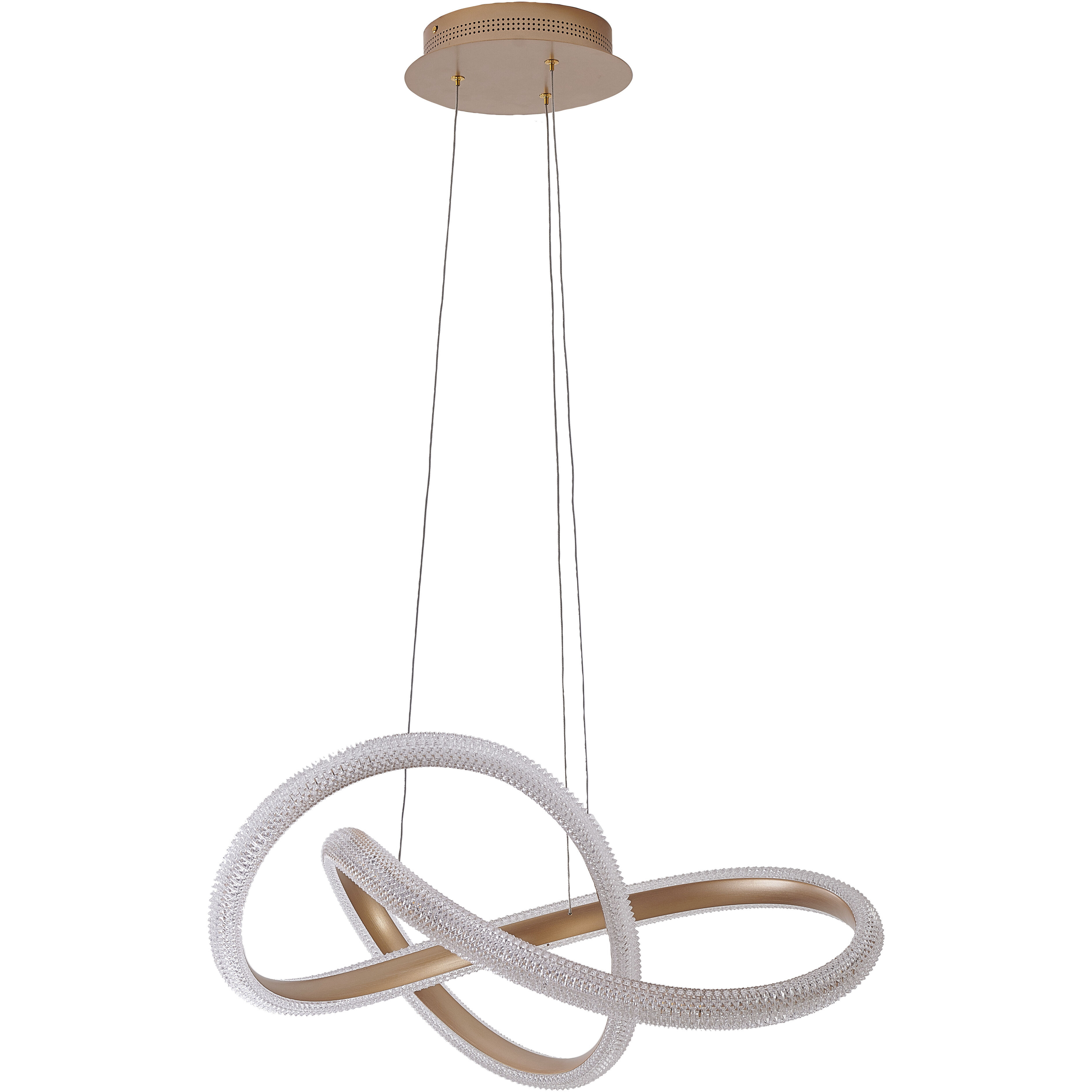 Canada LED 27.6 inch Gold Chandelier Ceiling Light