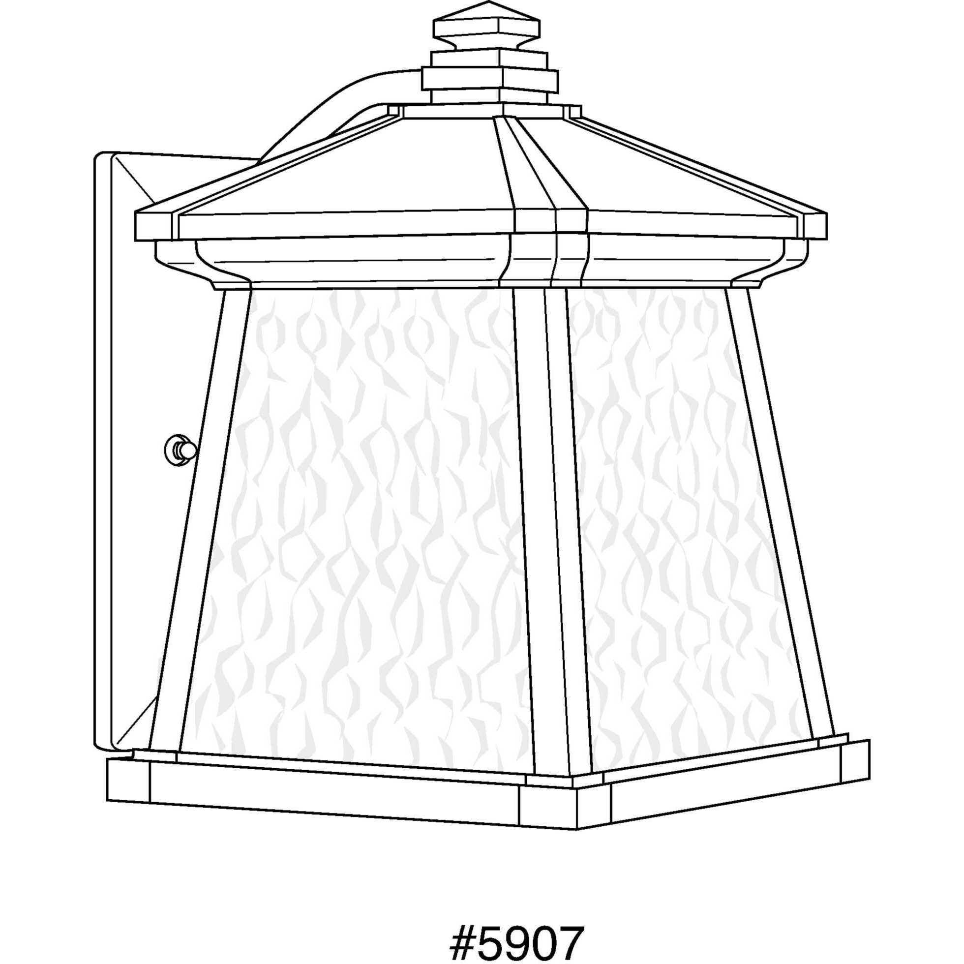 Mac 1 Light 12 inch Textured Black Outdoor Wall Lantern, Medium