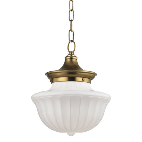 Dutchess 1 Light 12 inch Aged Brass Pendant Ceiling Light