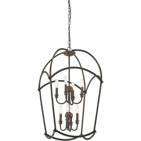 Jupiter's Canopy 8 Light 19.75 inch Harvard Court Bronze Pendant Ceiling Light