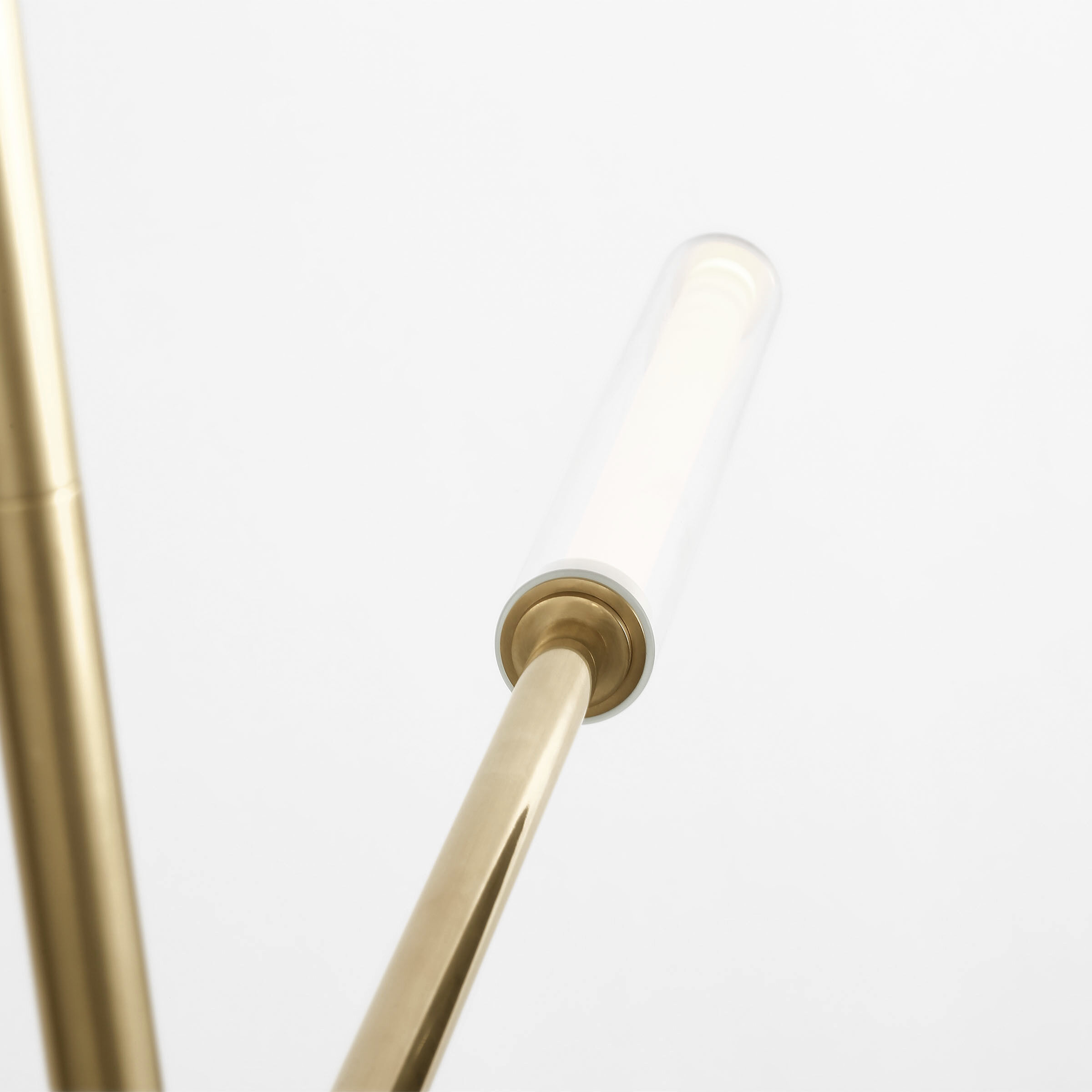 Sean Lavin Poza Linear Chandelier Ceiling Light in Hand-Rubbed Antique Brass