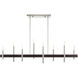 Denmark 8 Light 9 inch Brushed Nickel with Bronze Accents Chandelier Ceiling Light