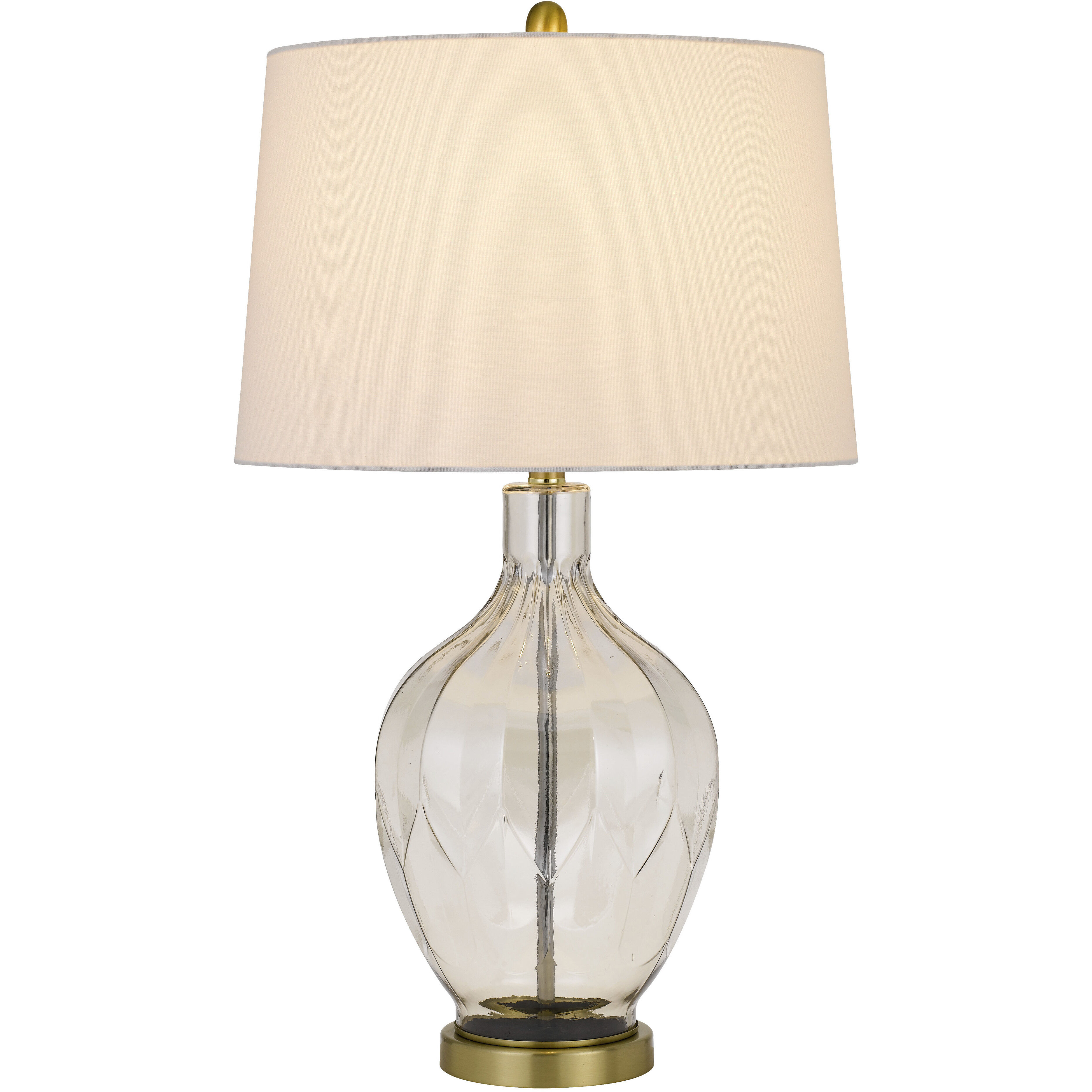 Bancroft 30 inch 150.00 watt Clear/Antique Brass Table Lamp Portable Light