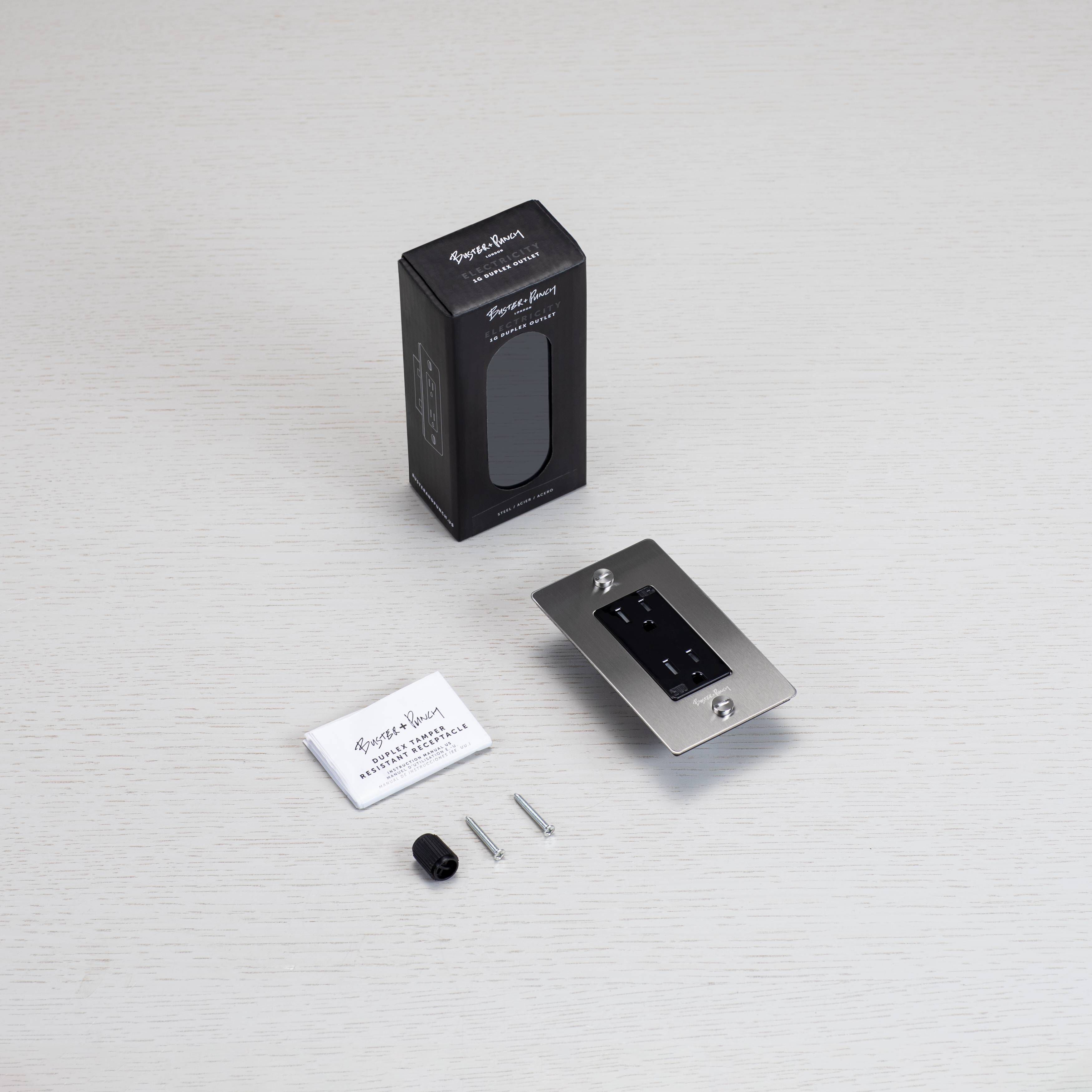 1G Duplex 125 White Outlet, USB A + C