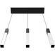 Original Glacier Avenue LED 7 inch Black Multi Port Pendant Ceiling Light in Clear