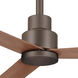 Simple 52 inch Oil Rubbed Bronze with Medium Maple Blades Outdoor Ceiling Fan