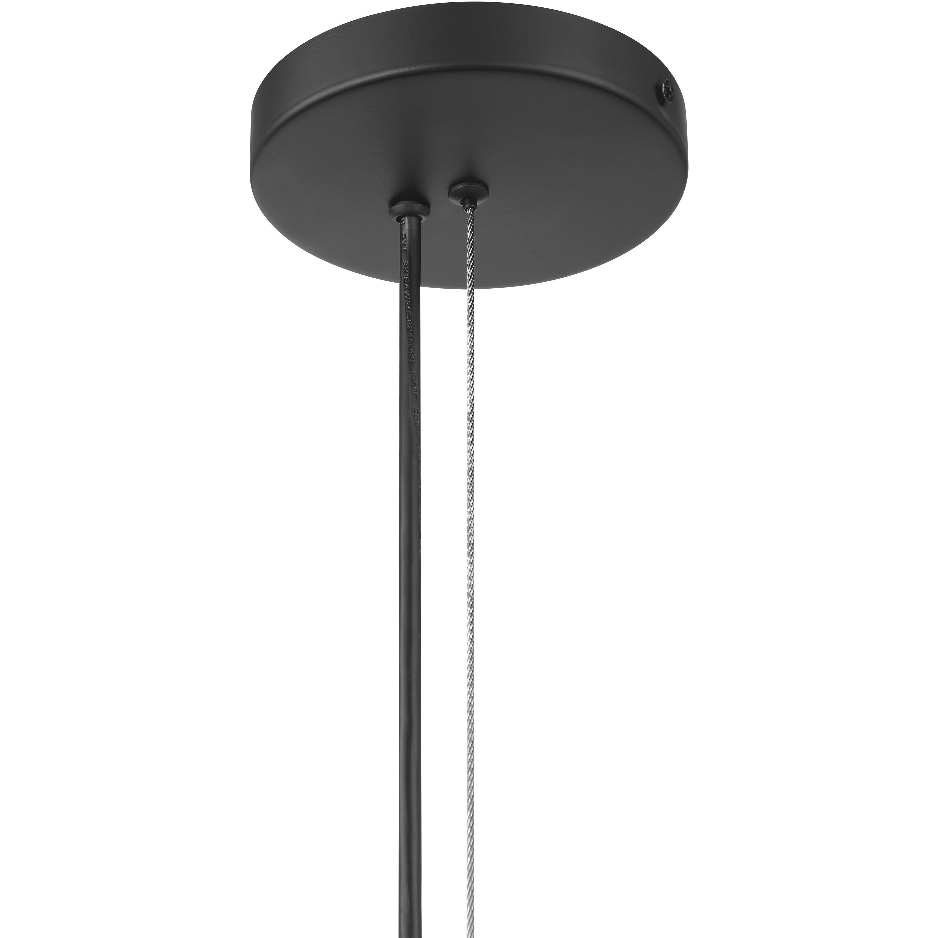 Langley 1 Light 32.25 inch Dark Matte Black Pendant Ceiling Light