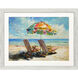 Beach Vibe Blue and Multi and Pink and Teal Framed Art