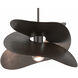 Hibiscus 1 Light 15.4 inch Oil Rubbed Bronze Mini Pendant Ceiling Light, Small