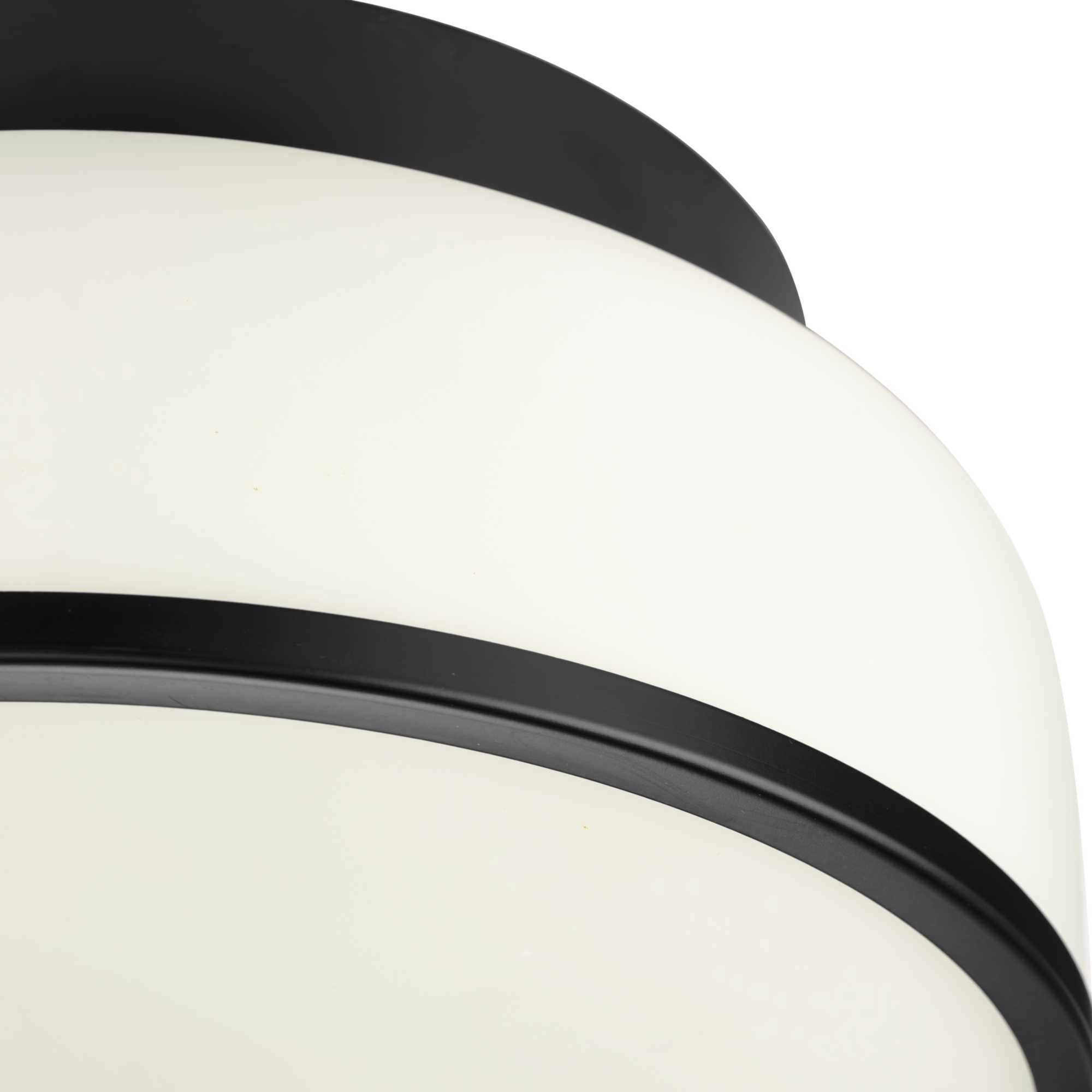 Parkhurst 2 Light 11.25 inch Matte Black Flush Mount Ceiling Light