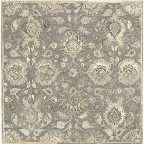 Caesar 72 X 72 inch Olive/Ivory/Brown/Taupe Handmade Rug in 6 Ft Square, Square