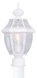 Monterey 1 Light 17 inch White Outdoor Post Top Lantern