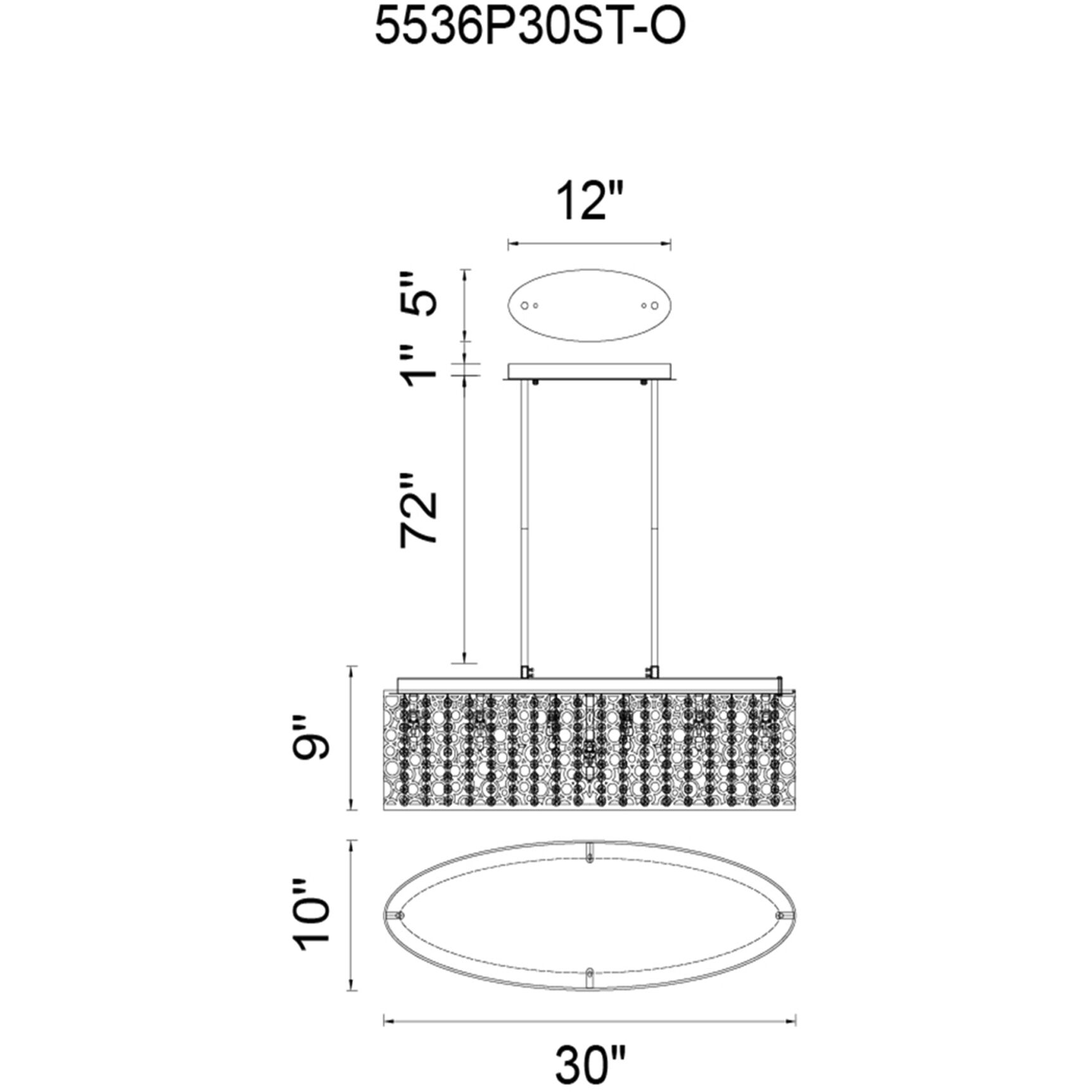 Bubbles 11 Light 30 inch Chrome Island/Pool Table Light Ceiling Light