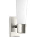 Zura 1 Light 5 inch Brushed Nickel Bath Vanity Wall Light, Design Series