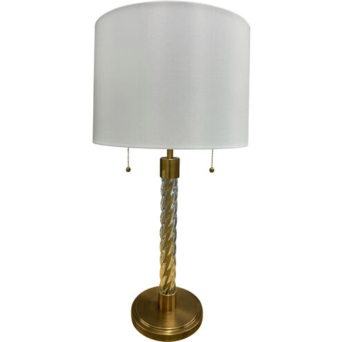 Chloe 30.5 inch 100.00 watt Brushed Brass Table Lamp Portable Light