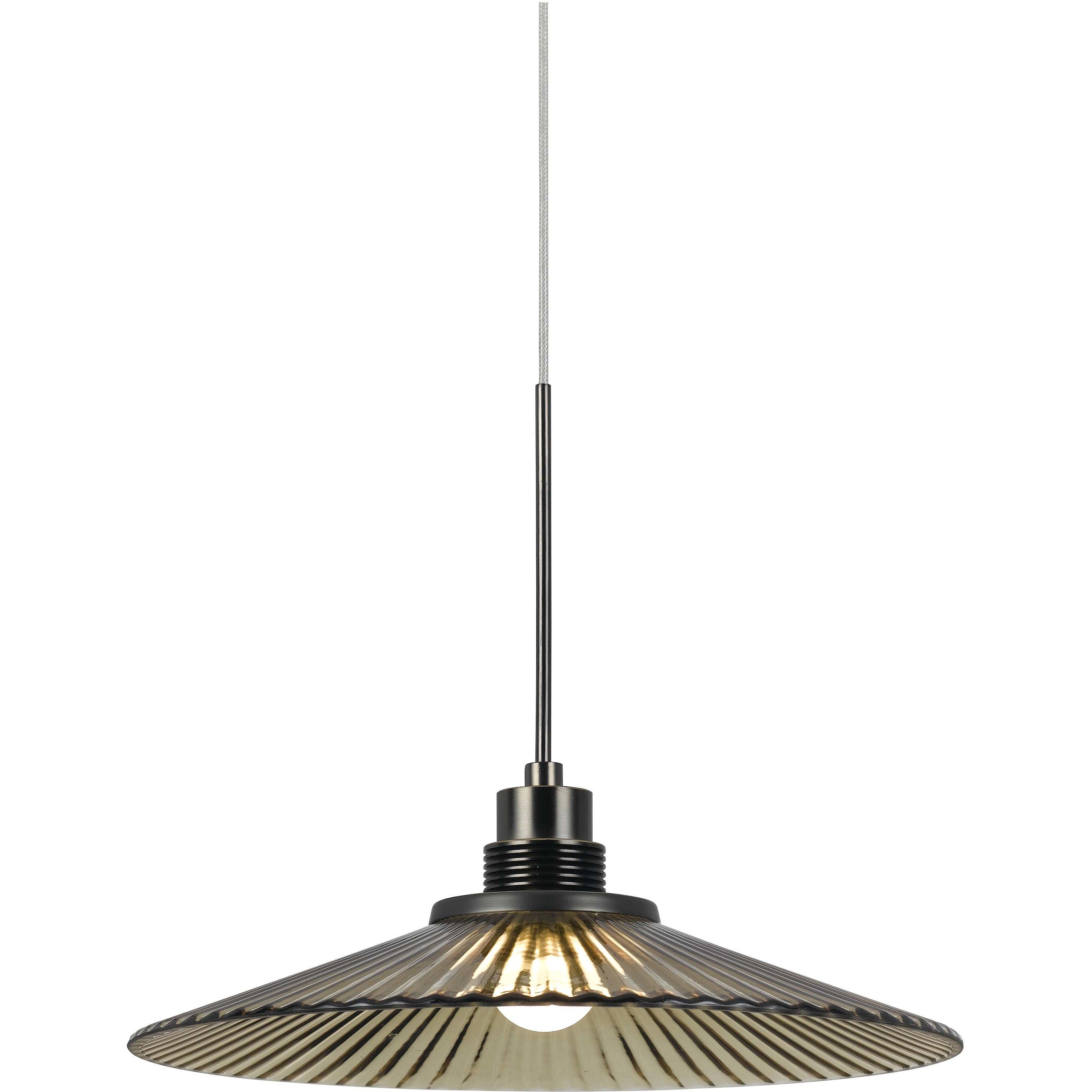 Signature LED 10 inch Brushed Steel And Oil Rubbed Bronze Pendant Ceiling Light, Uni Pack