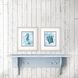 Animals Collection Blue Framed Art